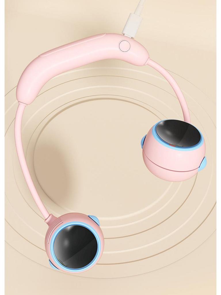 2024 Portable Neck-Hanging Bladeless Foldable USB Fan: Lazy, Large-Capacity Outdoor Cooling