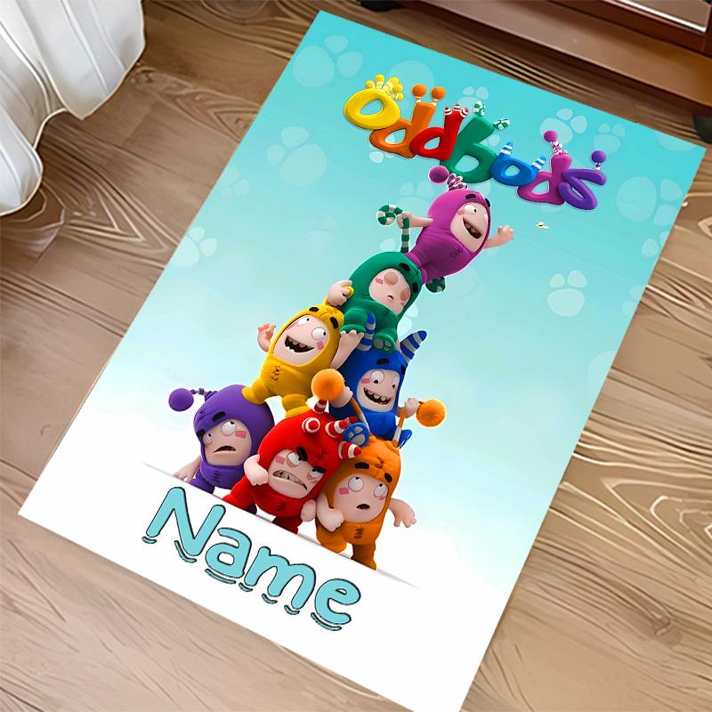 Custom personalization Oddbods Print Area Rug - Soft, Washable Non-Slip Indoor Mat,Living Room,Home&Office Decorative Rug