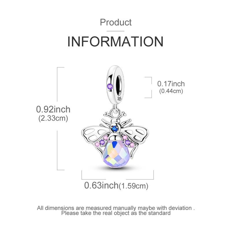 Copper Charms Beads Purple Cross Snake Bow Dragon Pendant Fit Original Bracelet Necklace Women Jewelry Diy Gifts