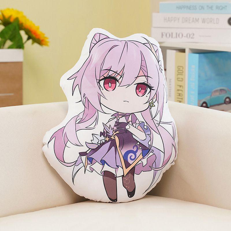 Genshin Impact 45cm Plush Doll Cushion Featuring Cozy Characters For Home Decor