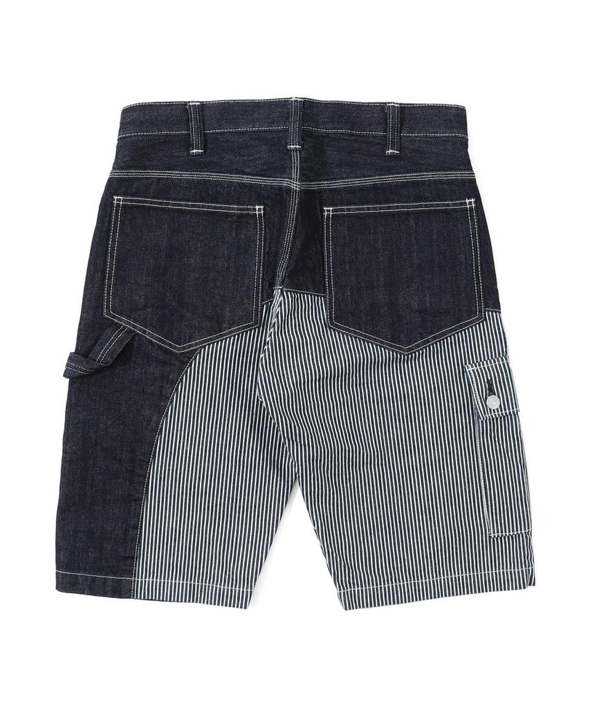 KOJIMA GENES Pants Quarter Combo Shorts Made in Japan Okayama Denim Indigo and Hickory 32 RNB-1429
