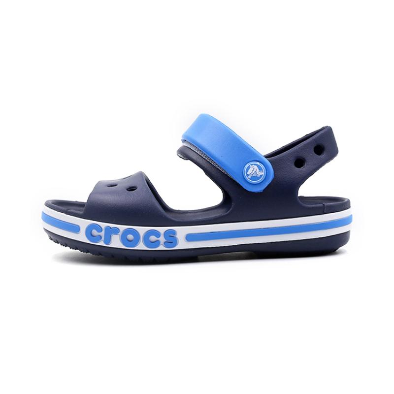 

Crocs Beach Hole Shoes Black and Blue Children s Style 24-25
