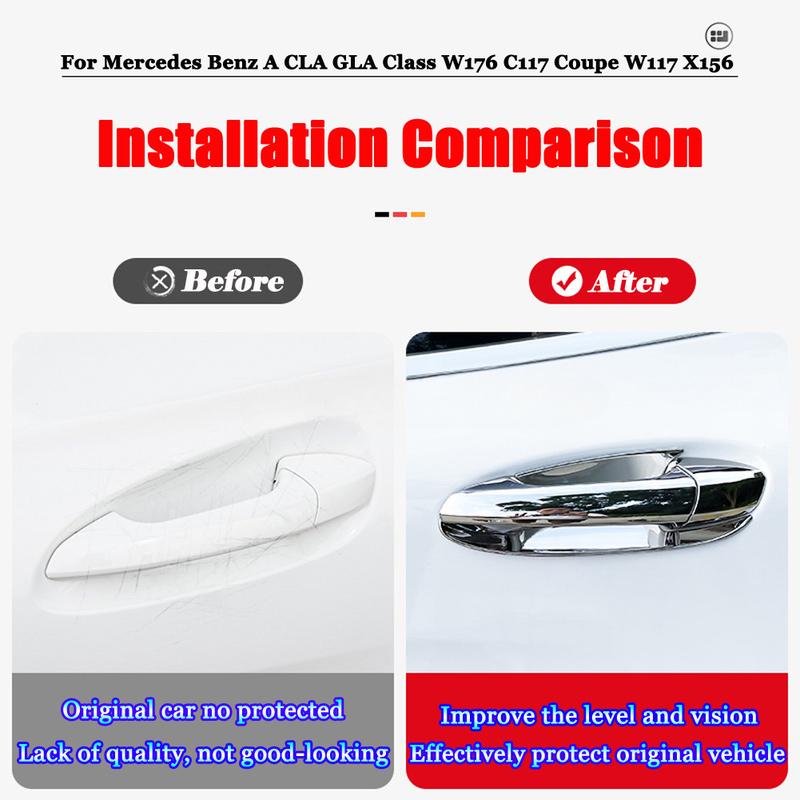 Per Mercedes Benz Classe A CLA GLA W176 C117 Coupé W117 X156 2013- Accessori Auto Maniglia Porta Esterna Ciotola Copertura Cornice