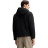 Fila Blue Simple Versatile Hooded Zip Long Sleeve Jacket Men Jackets Black F11M512703FBK