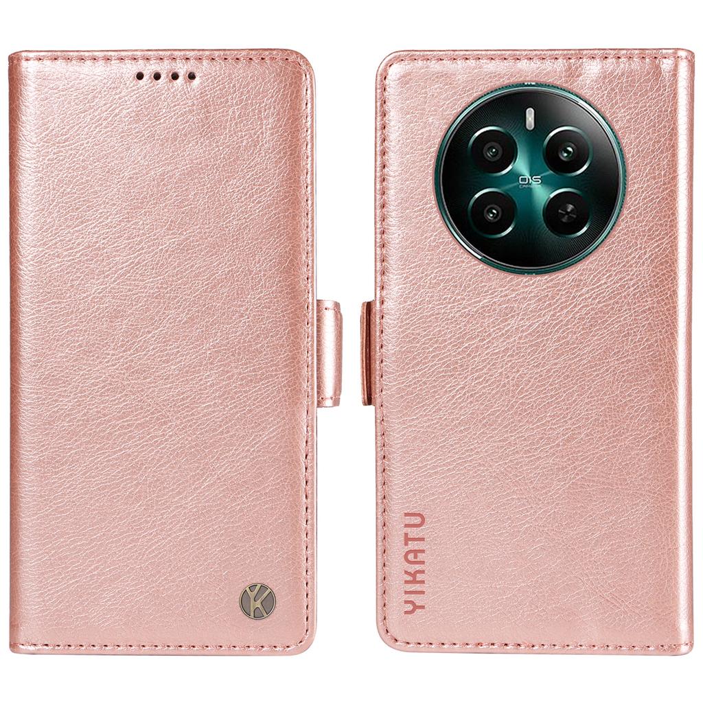 YIKATU YK-007 For Realme Narzo 70 5G/Narzo 70 Pro 5G/P1 5G/12 4G/12+ 5G Case Side Buckle PU Leather Phone Cover Litchi Texture