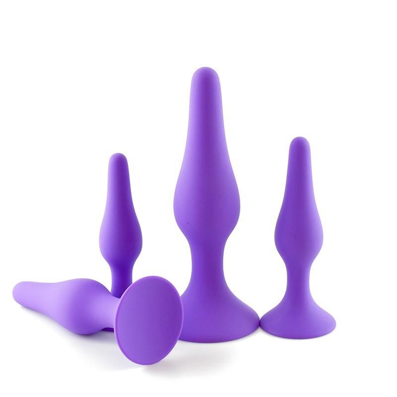 Silicone Anal Plug with Suction Cup - Tapered Design for Comfort & Stimulation, Unisex Adult Toy for Beginners & BDSM Play