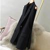 Elegant Slim Fit Suit Vest with High Slit, Perfect for Layering with Jackets and Coats