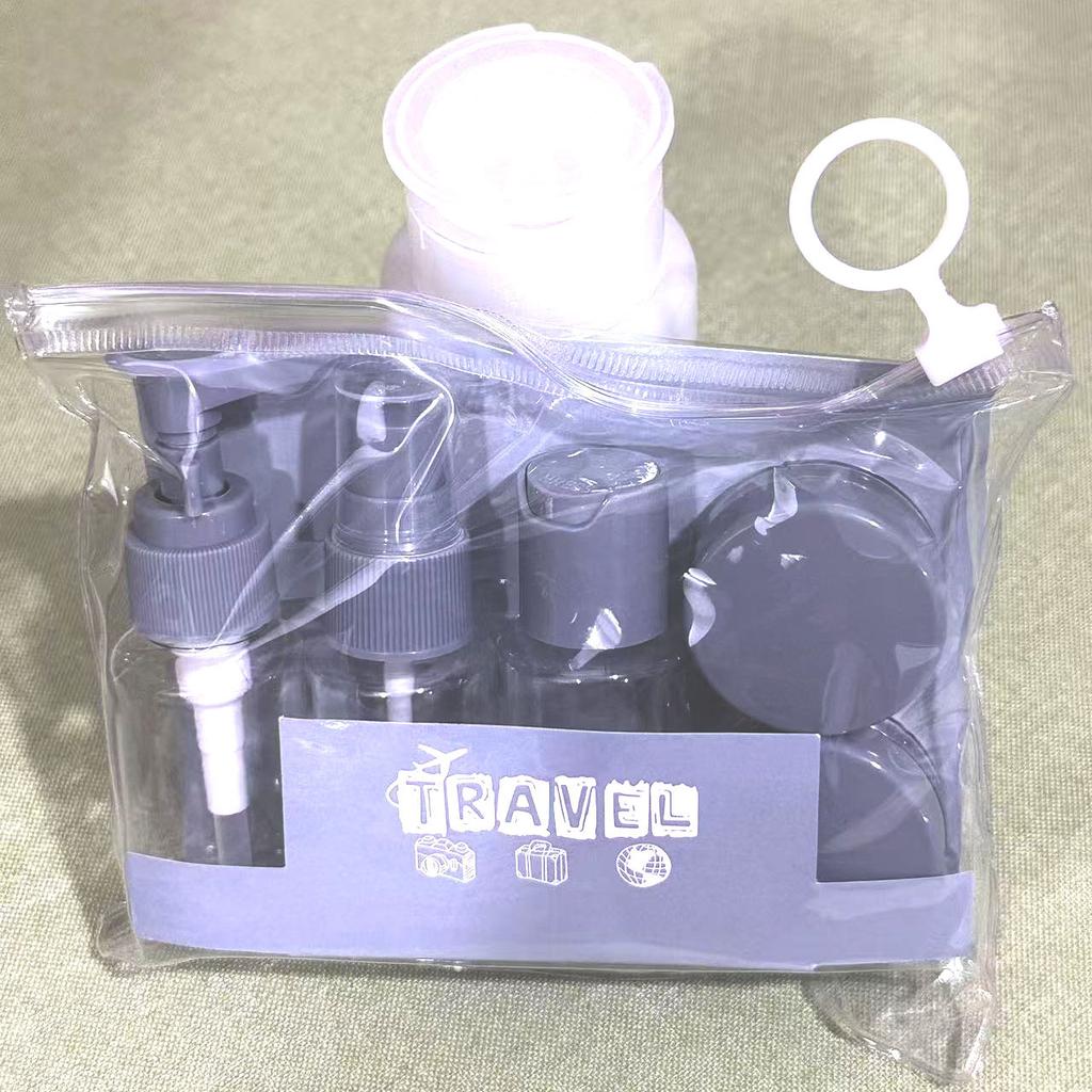 6 PCS Travel Bottles Set Leak Proof Press Type Refillable Containers For Cosmetics Lotion Cream Liquid Toiletries Storage