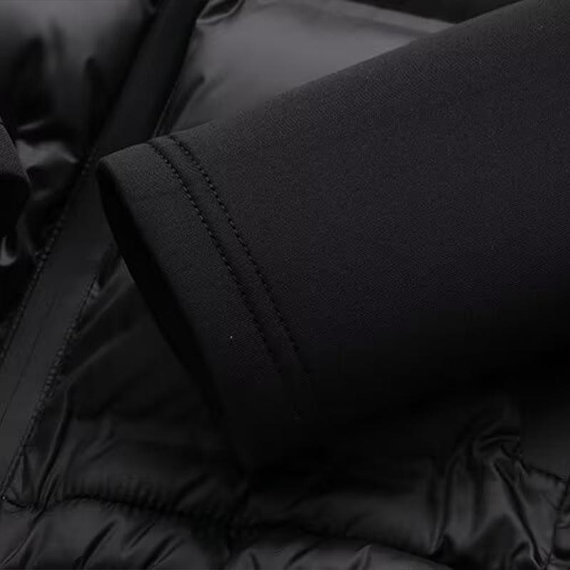 Dámská móda Černé patchworkové bundy na zip vpředu Vintage Vysoký límec Dlouhý rukáv Dámské