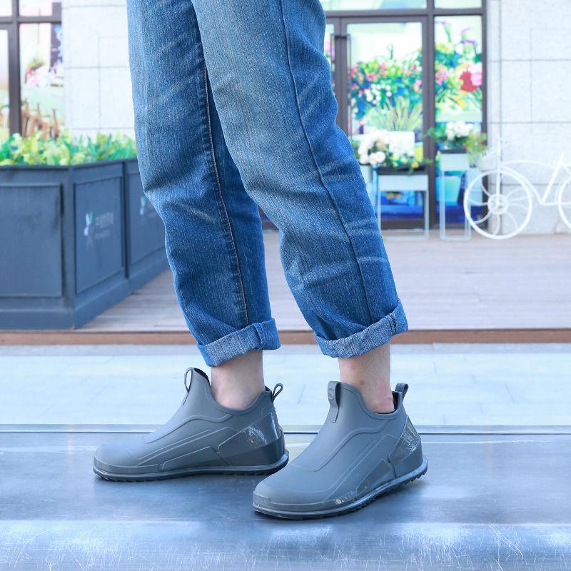 Mode Wasserdichte Regenschuhe Herren Galoschen Gummistiefel Mode Mann Hochwertige Regenstiefel Stiefeletten Herren Wasserschuhe botte de pluie