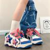 Dopamine Niche Sweet Sister Star Board Shoes Women's Autumn Versatile Casual Thick-soled Non-slip Wear-resistant Bread Shoes Tide