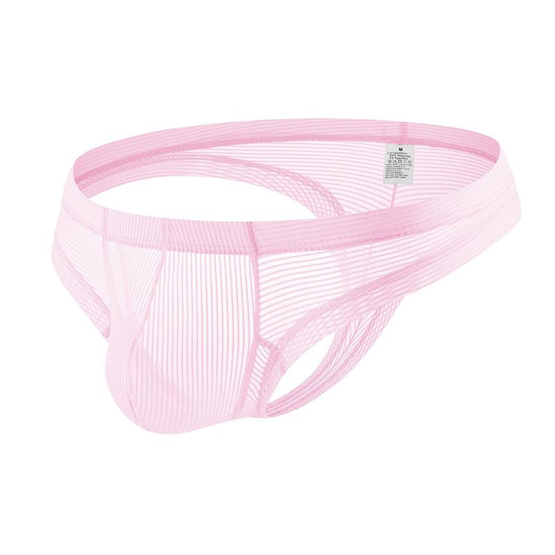 1Pc Polyester Fiber Sexy Solid Color G-string Briefs Thongs Panties Underwear Men