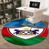 Qarabag Soccer Team Crest Design Round Rug for Livingroom,Bedroom, Palyroom, Chair Rug, Area rug, Circle Carpet, Fan Christmas gift