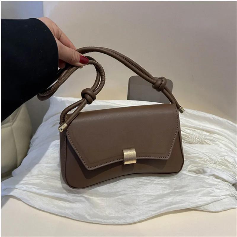 Fashiable Women Solid Color Leather Underarm Bag, Adjustable Korean Versi Single Shoulder Crossbody Bags, Suitable for Party
