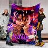 Customizable Rapper Throw Blanket – Personalized Name, All-Season Cozy Snug Blanket, Machine Washable, Personalized Blanket