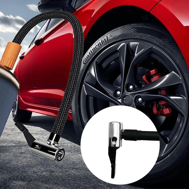Tire Inflator Extension Hose Integrated Air Pump Extension Extension Tire Valve Adaptor Tire Inflator Hose Adapter Anti-Leakage