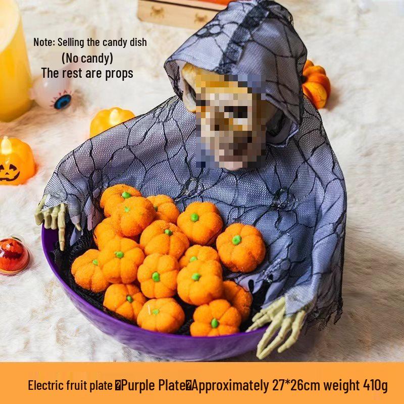 Halloween Pumpkin Lantern and Candy Bag with Luminous Effects for Trick-or-Treating