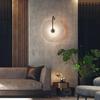 Nordic Wall Sconces Light Fixture Led Marble Moon Bedside Lamp Interior Indoor Lighting Home Bedroom Decor Modern Hotel Simple