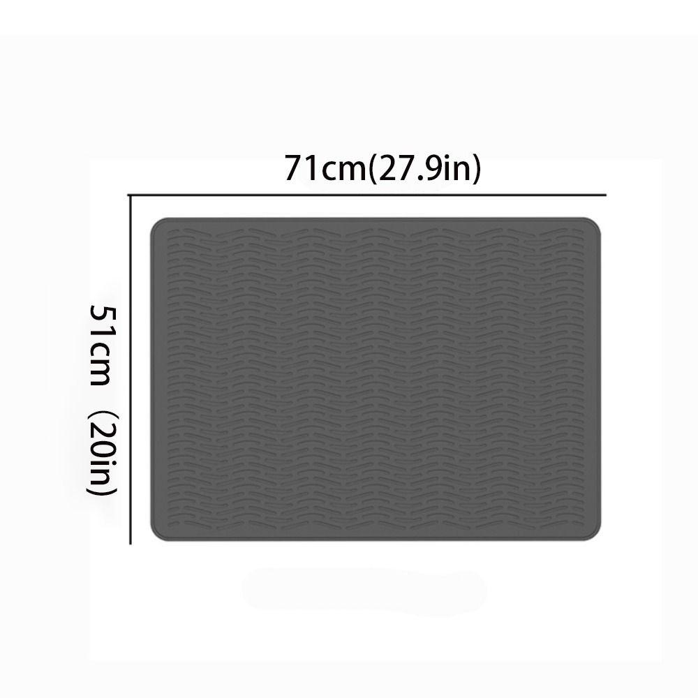 Non-slip Silicone Cooktop Mat Heat Resistant Tableware Pad Dish Drainer Mat  Kitchen