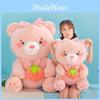 Cute Strawberry Bear Plush Toy Soft Stuffed Animal Cuddle Doll Gift For Girls