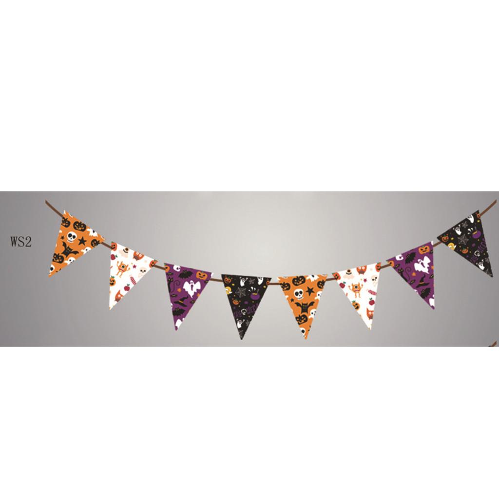 Halloween Shopping Mall School Party Arrangement Skull Pumpkin Bat Flag Latte Flower Custom Style