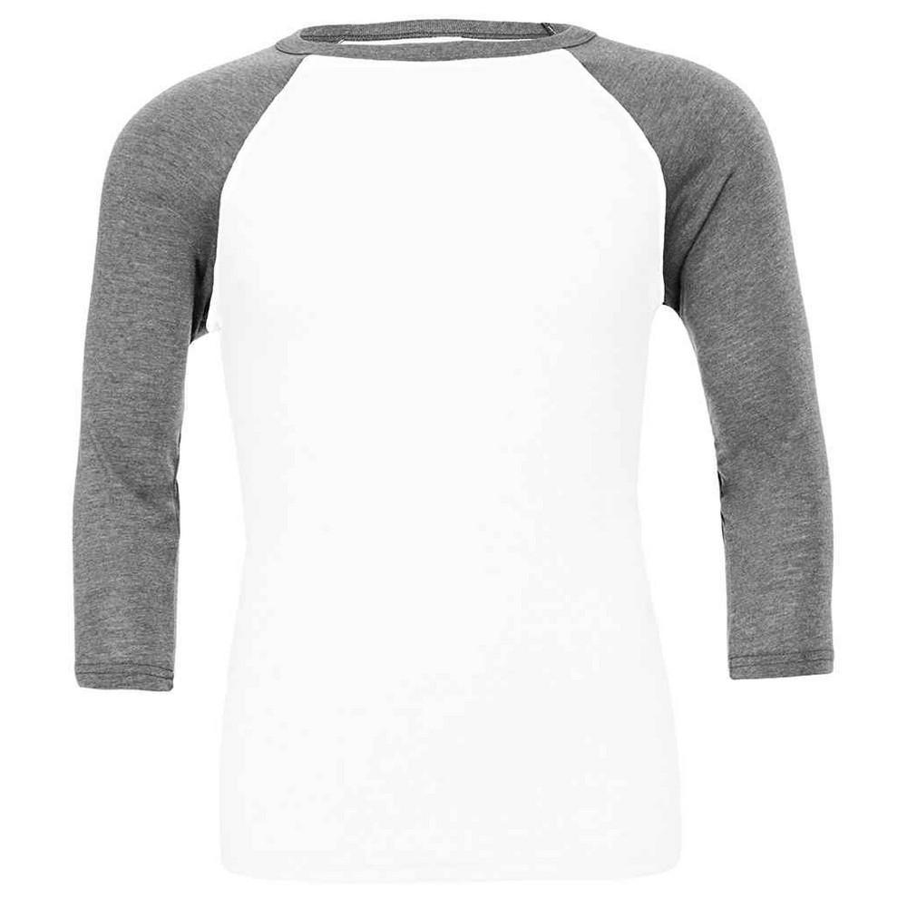 Canvas Unisex Adult 3/4 Sleeve Baseball T-Shirt