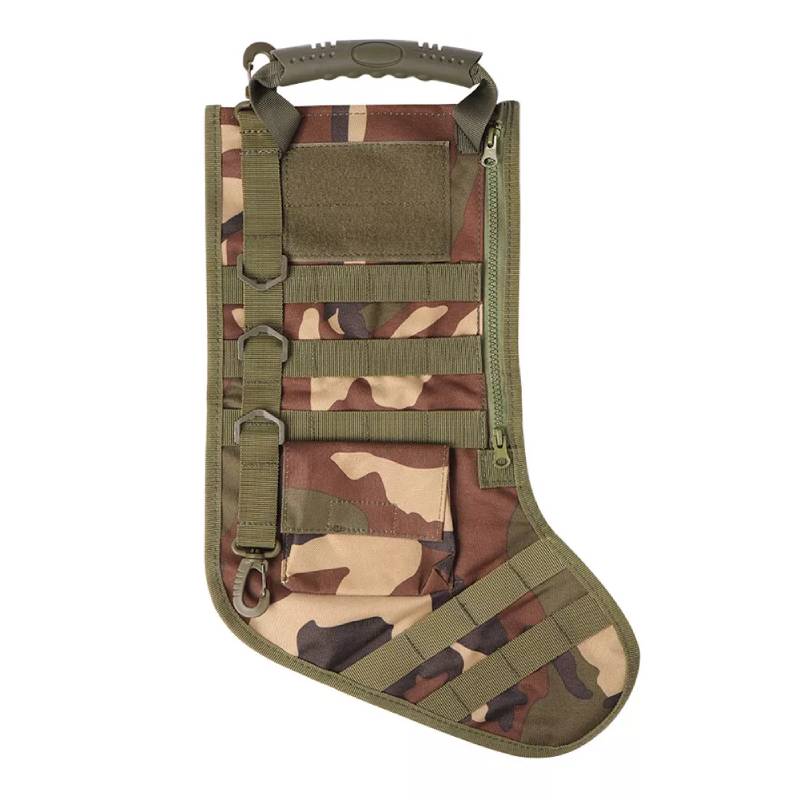 

Christmas Multi Pocket Socks Storage Bag Gift Socks Pack For Molle Accessori зелений