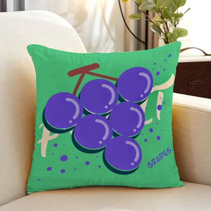 Fruit Child Pillowcase Ornamental Pillows Pillowcases Pillow Covers Cases Decorative Hugs Sofa Throw Sleeping Bed 45X45 Cushions