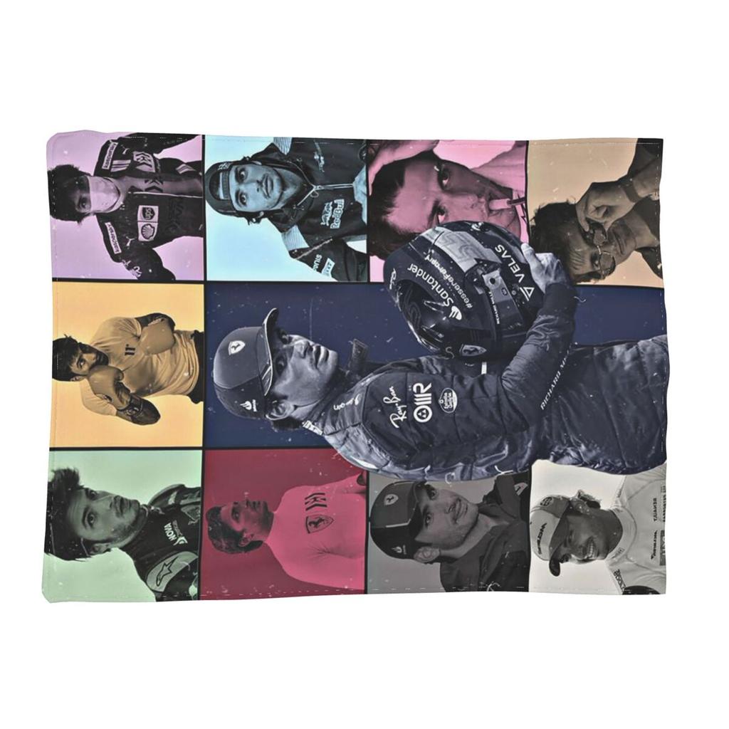 Carlos Sainz Eras Tour 2025 Blanket Soft Warm Flannel Throw Blanket Bedding for Bed Living room Picnic Travel Home Couch