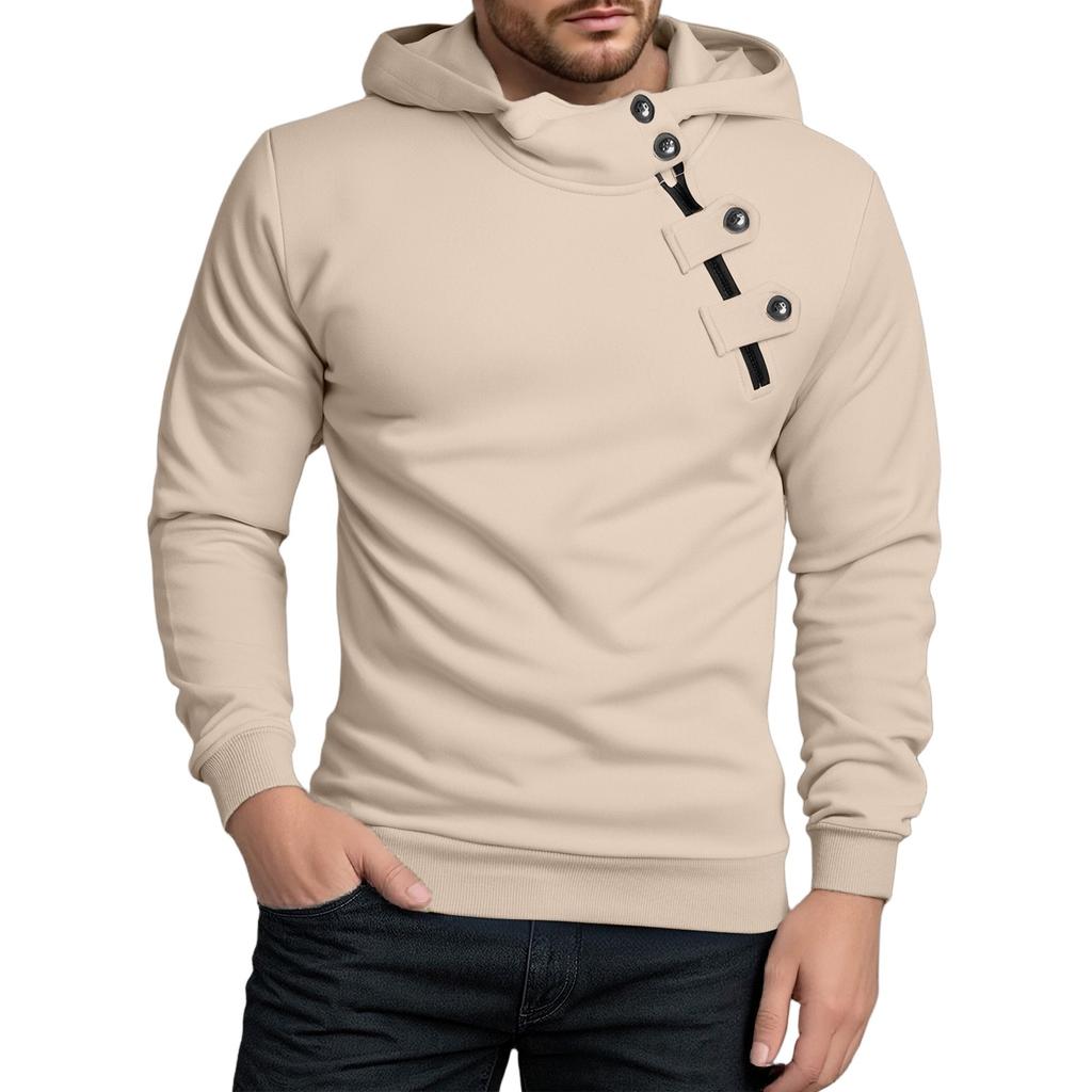 Men's Fleece Hoodie Casual Long Sleeve 1/4 Zipper Pullover Sweatshirts