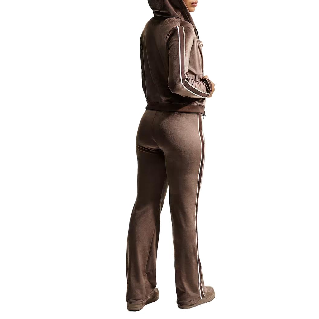 Nike Elastic High Waist Velvet Casual Pants Women bottoms IQ0679-237