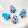 10Pcs Christmas Tree Glass Beads For Christmas Ornament Handmade Bracelets