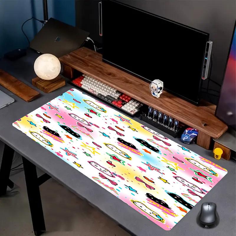 Crayon Shin Baskılı Mouse Pad, Kaymaz Masaüstü klavye Matı, PC Dizüstü Oyun Çalışma Günlük Kullanım için, Havalı Festival Sürpriz Hediye
