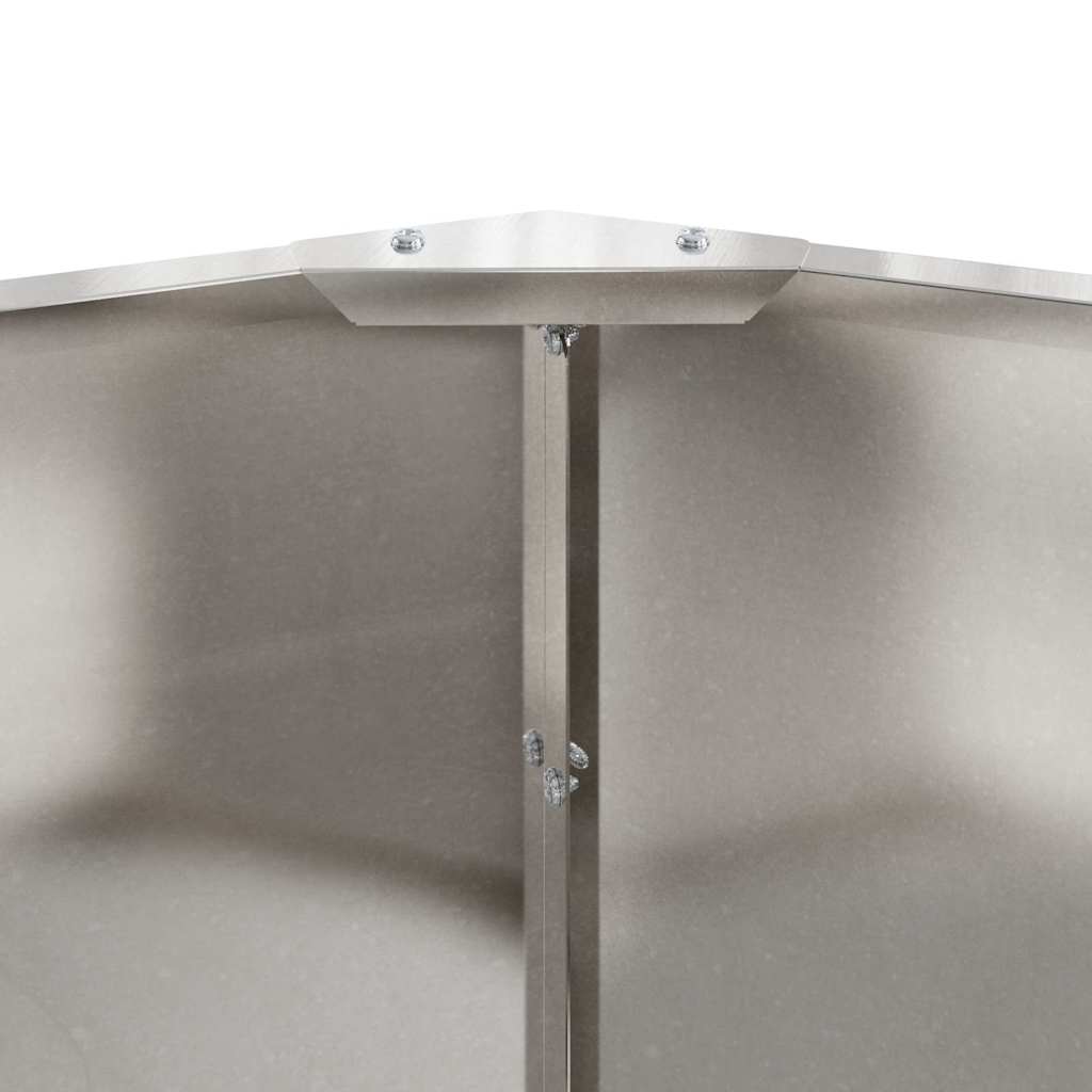 Plant Pot Silver 90 x 90 x 35 cm Stainless Steel
