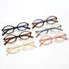 20953 New Fashion High-End Oval Glasses Frame 2024 New Personalized Anti-Blue Flat Glasses