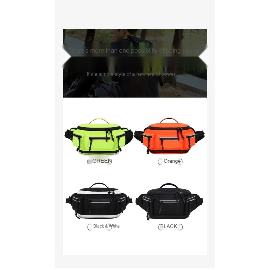 Brusttasche Unisex Nylon Mehrere Taschen Verstellbarer Riemen für den täglichen Gebrauch