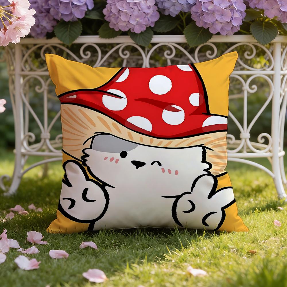 Sticker Cute Bear Stickers Cushion Cover Home Car DualScene Pillow Cover Reversible for Premium Comfort