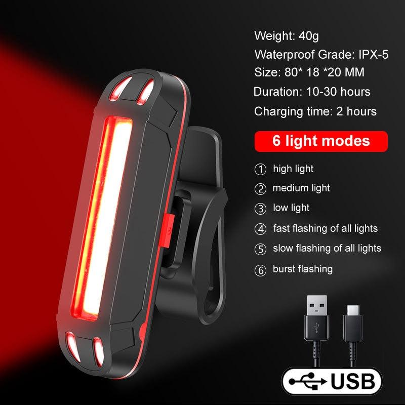 Mini Led Bicycle Tail Light Waterproof Rear Lamp Energy Saving Bright Light 120° Adjustable Cycling Safety Light