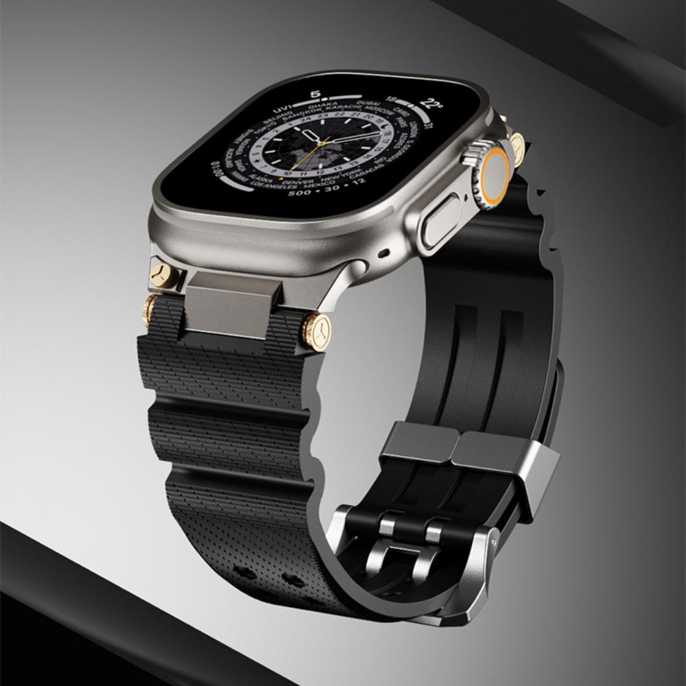 Silicone Sports Strap For Apple Watch Ultra 2/3 49mm Series 11 46mm 10 9 8 7 45mm Rubber Band for IWatch 6 5 4 Se 44mm 42mm Bracelet