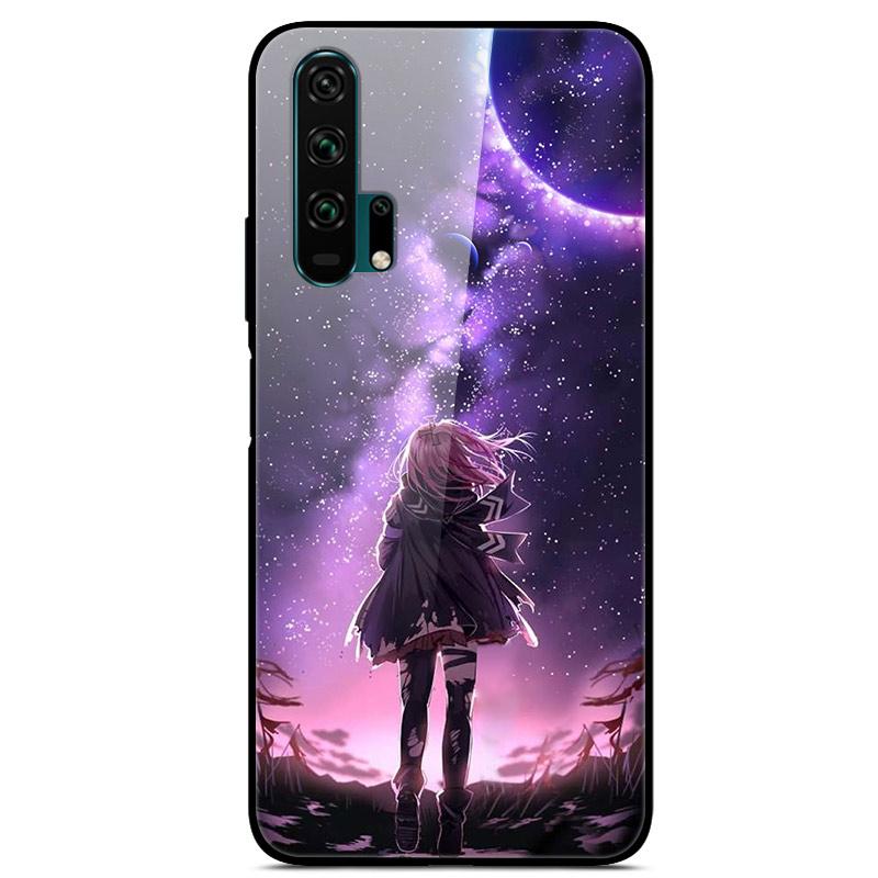 For Honor 20 Cases 20S 20Pro V20 Tempered Glass Hard Back Cover For Huawei Honor 20 Phone Cases Honor20 Pro Cover Honor20S V 20