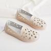 Neue Mokassins Damen Ballerinas Sommer Aushöhlen Herbst Damen Loafers Leder Damen Slipper Damenschuhe Casual Größe 35-43