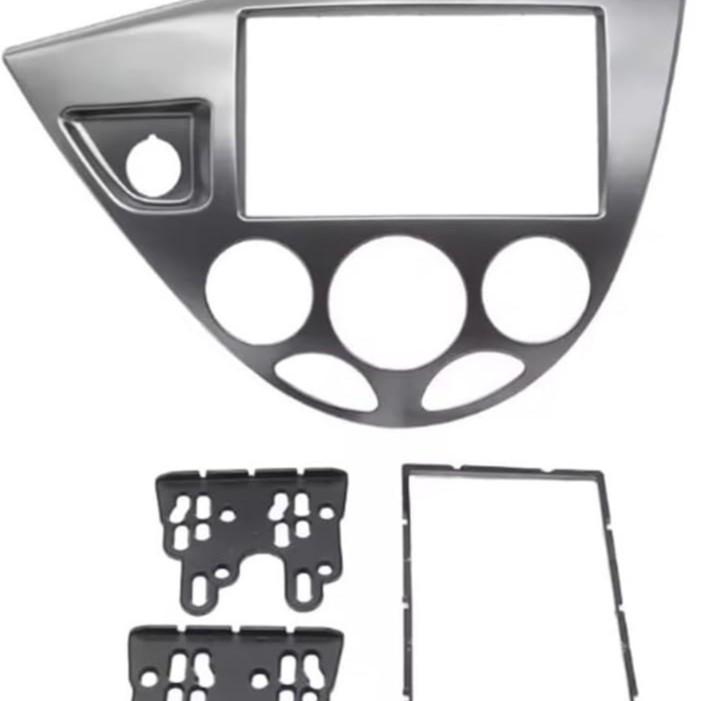 Audio-Visueller Modifikationsrahmen und Navigationspanel für europäische Ford Fiesta und Focus, Schwarz und Grau