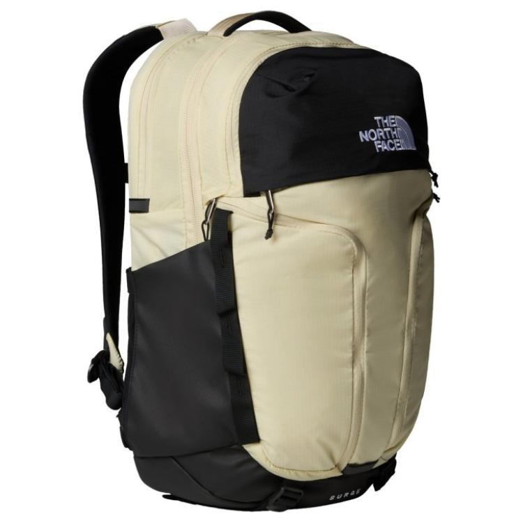 The North Face 31L Classic Printed Hiking Backpack Outdoor Bag Unisex Backpacks Black Beige NF0A52SG-AQP Black & Beige