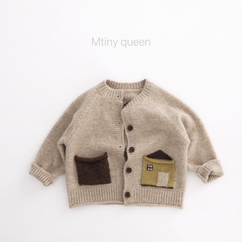 Tiny Queen Kids Wool Blend Cartoon Cardigan Cute Knit Top Boys Girls Winter