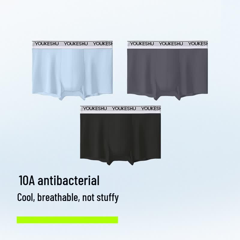 Youkeshu Men's Ice Silk Boxer Briefs