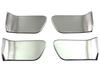 BRIGHTZ Stainless Steel Inner Door Handle Plate Satin for Toyota Harrier Hybrid AVU65W Fits AVU U65 and Harrier Hybrids Covers, Shape, 4-Piece Set,