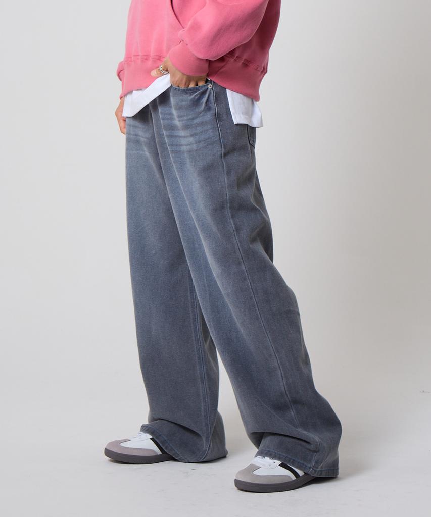 UNKNOWN PLANET Daily Wide Pigment Pants Gray