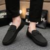 Black Round Toe Breathable Slip-on Male Casual Loafers Shoe Summer Sale Common High Quality Fashion Luxury Men's Leather Shoes