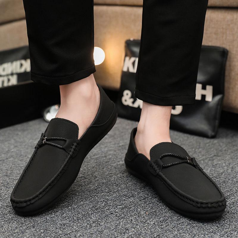 Fashion Round Toe Flat Male Casual Shoe Non Slip Footwear Offer Fashion 2025 In Promotion High Quality Trend Social Men's Leather Shoes
