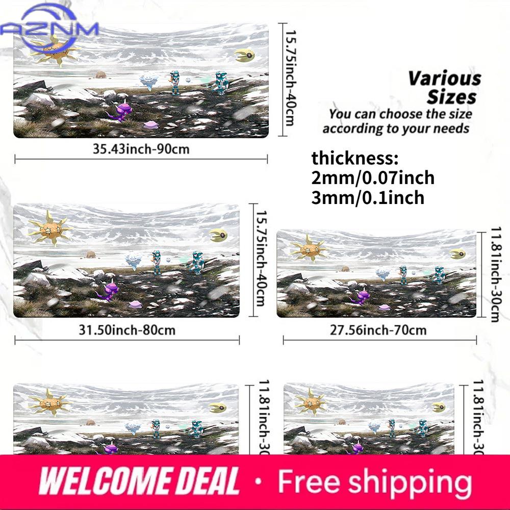 Snow Mountain Pokmon Gaming Mouse Pad 30x80x0.2cm